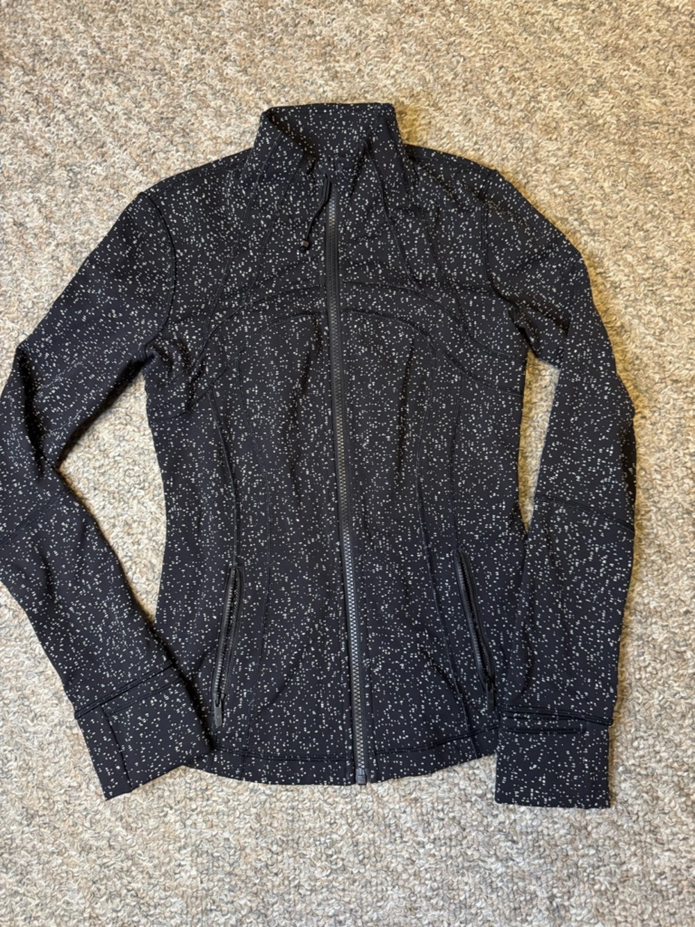 lululemon athletica Black Speckled Full-Zip Define Jacket